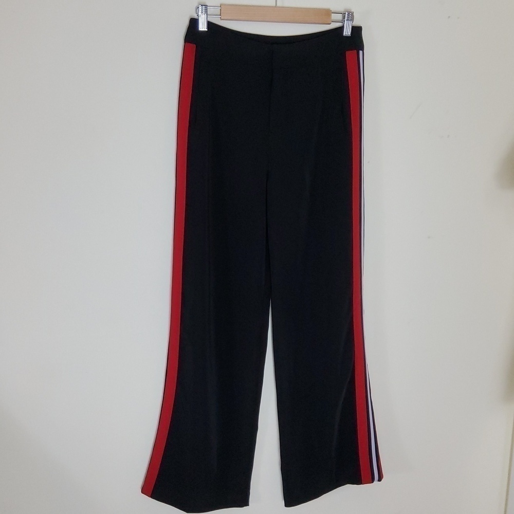 Honey Punch Track Pants Red & White Stripes Size M